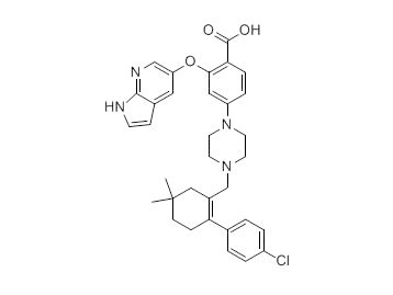 2-[(1H-Pyrrolo[2,3-b]pyridin-5-yl)oxy]-4-[4-[[2-(4-chlorophenyl)-4,4-dimethylcyclohex-1-enyl]methyl]piperazin-1-yl]benzoic acid